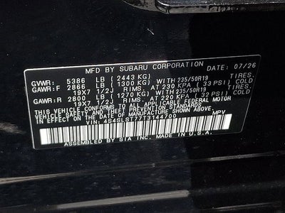 2026 Subaru FORESTER Touring Hybrid