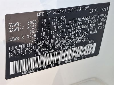 2026 Subaru ASCENT Limited 7-Passenger