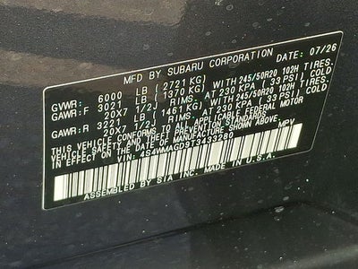 2026 Subaru ASCENT Limited 7-Passenger