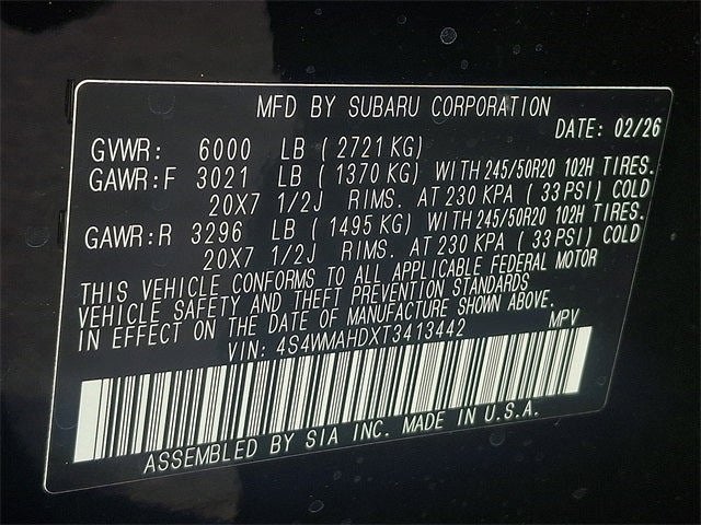 2026 Subaru ASCENT Limited Bronze Edition 7-Passenger