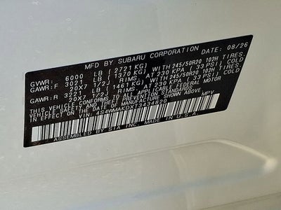 2026 Subaru ASCENT Touring 7-Passenger