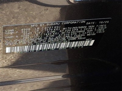 2026 Subaru ASCENT Onyx Edition Touring 7-Passenger