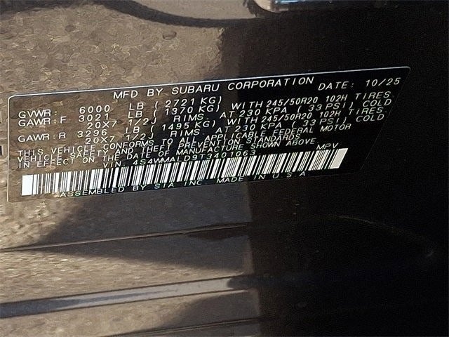 2026 Subaru ASCENT Onyx Edition Touring 7-Passenger