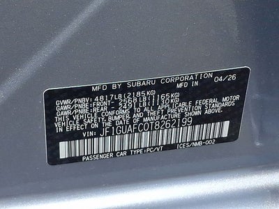 2026 Subaru IMPREZA Sport