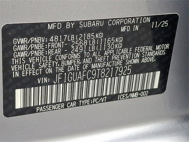 2026 Subaru IMPREZA Sport