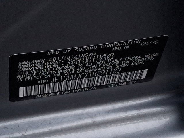 2026 Subaru IMPREZA RS