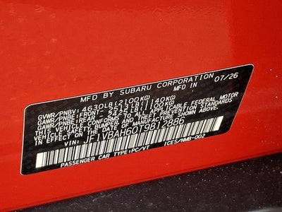 2026 Subaru WRX Premium