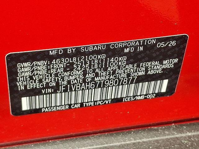 2026 Subaru WRX Base