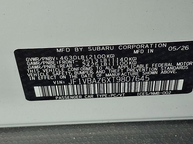 2026 Subaru WRX tS