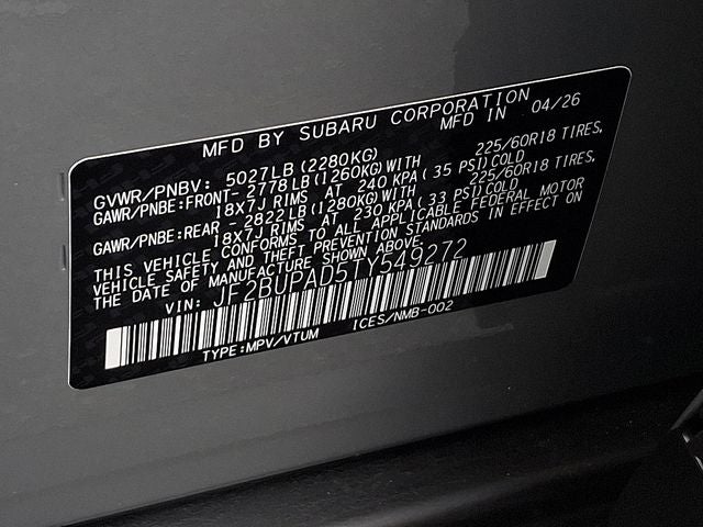 2026 Subaru OUTBACK Premium