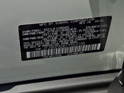 2026 Subaru OUTBACK Premium