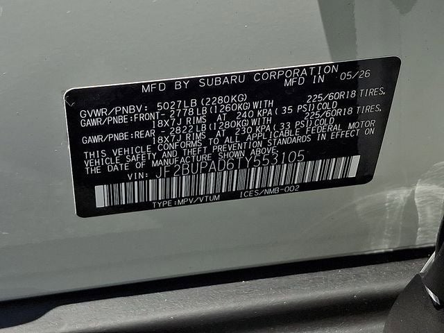 2026 Subaru OUTBACK Premium