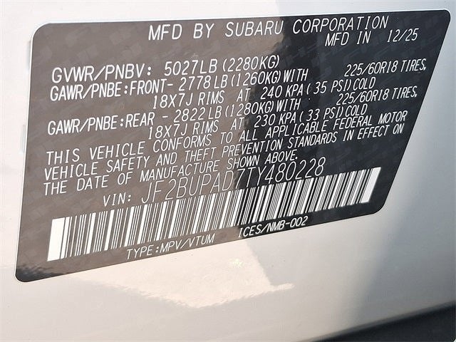 2026 Subaru OUTBACK Premium