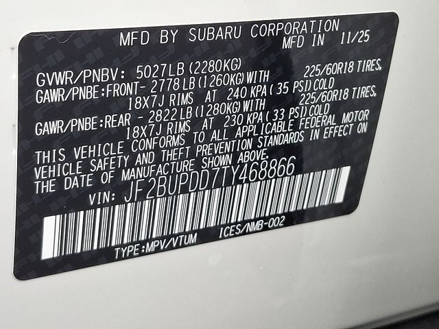 2026 Subaru OUTBACK Limited