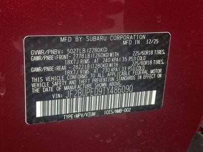 2026 Subaru OUTBACK Touring