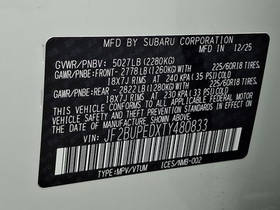 2026 Subaru OUTBACK Touring