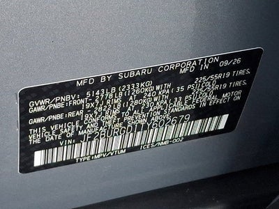 2026 Subaru OUTBACK Limited XT