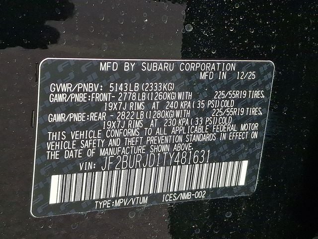 2026 Subaru OUTBACK Touring XT