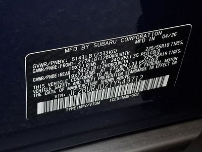 2026 Subaru OUTBACK Touring XT