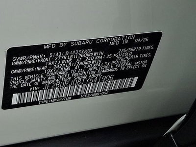 2026 Subaru OUTBACK Touring XT