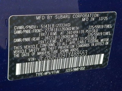 2026 Subaru OUTBACK Touring XT