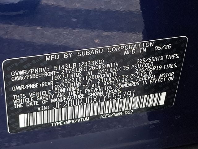 2026 Subaru OUTBACK Touring XT