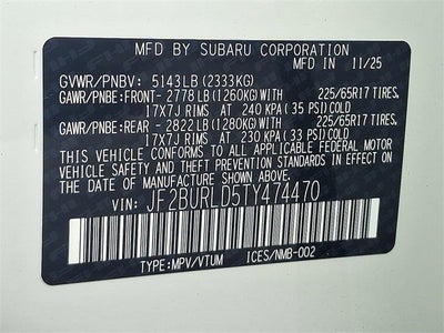 2026 Subaru OUTBACK Wilderness