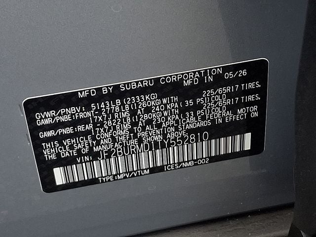 2026 Subaru OUTBACK Wilderness