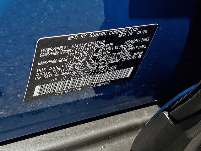 2026 Subaru OUTBACK Wilderness