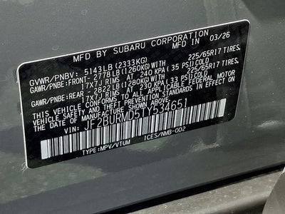 2026 Subaru OUTBACK Wilderness