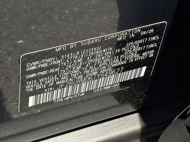 2026 Subaru OUTBACK Wilderness