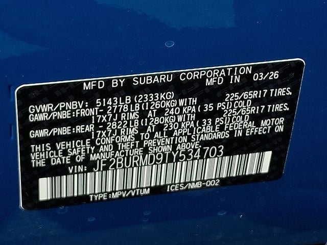 2026 Subaru OUTBACK Wilderness