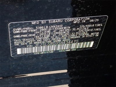 2025 Subaru FORESTER Limited Hybrid