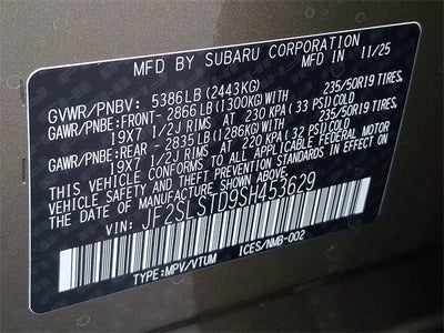 2025 Subaru FORESTER Touring Hybrid