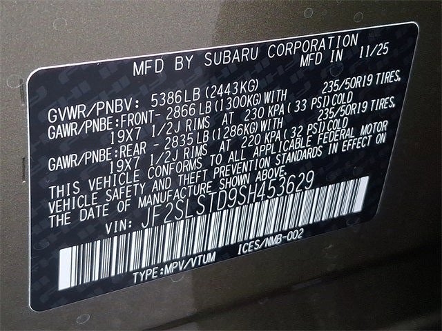 2025 Subaru FORESTER Touring Hybrid