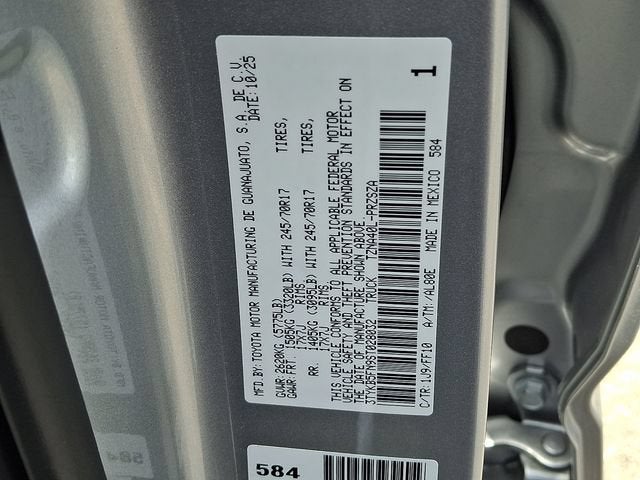2025 Toyota Tacoma 2WD SR5