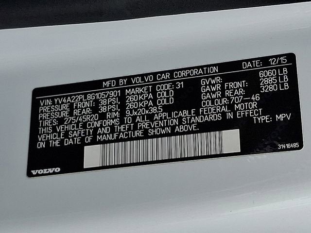 2016 Volvo XC90 T6 Inscription