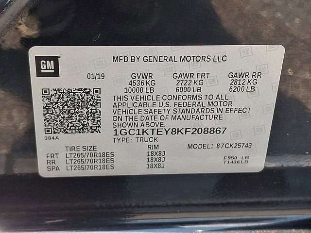 2019 Chevrolet Silverado 2500 HD LTZ