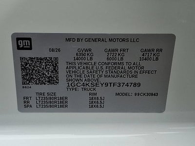 2026 Chevrolet Silverado 3500 HD WT DRW