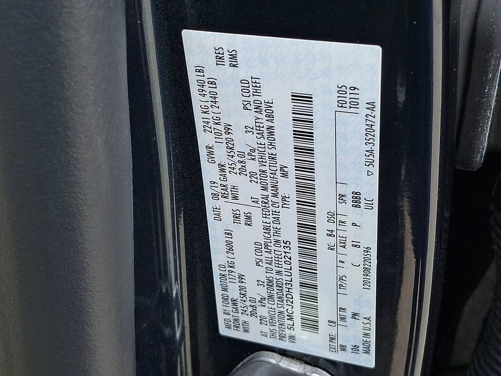 2020 Lincoln Corsair Reserve