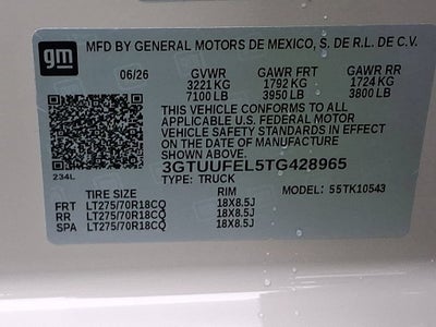 2026 GMC Sierra 1500 AT4X