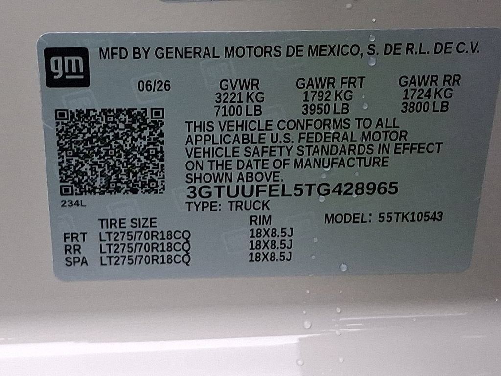 2026 GMC Sierra 1500 AT4X