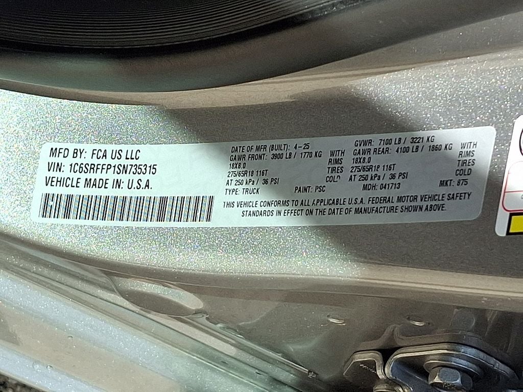 2025 RAM 1500 Big Horn/Lone Star