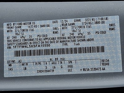 2025 Ford F-150 Tremor