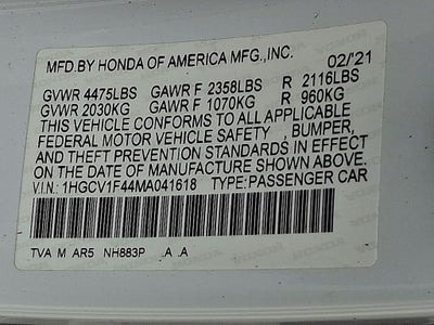 2021 Honda Accord Sport Special Edition