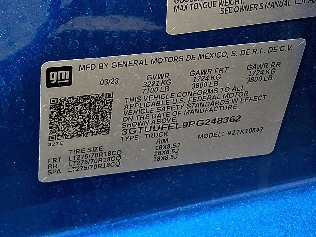 2023 GMC Sierra 1500 AT4X