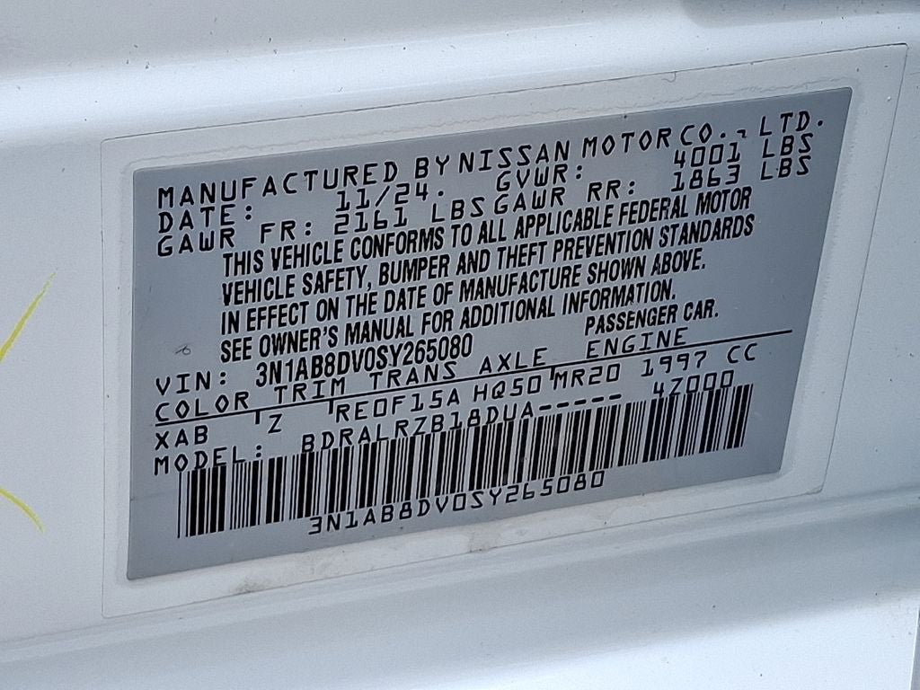 2025 Nissan Sentra SR