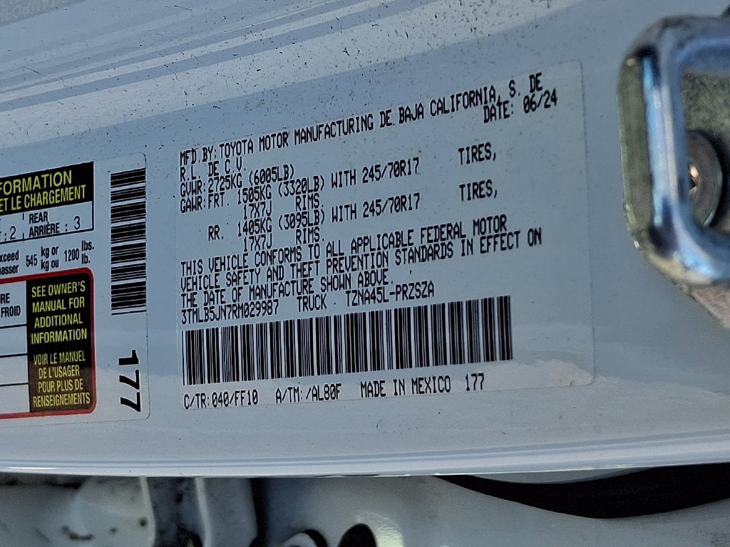 2024 Toyota Tacoma SR5