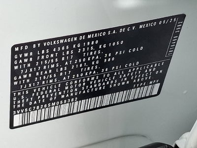 2025 Volkswagen Taos 1.5T S