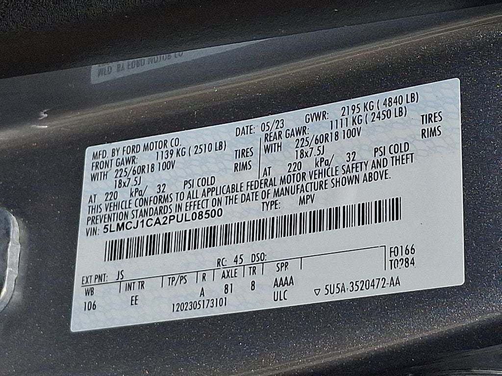 2023 Lincoln Corsair Standard
